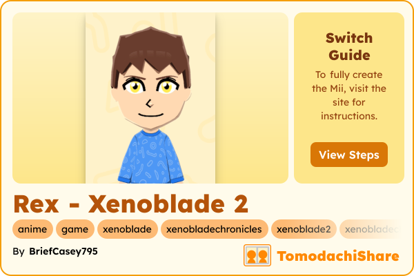 Rex - Xenoblade 2 - TomodachiShare