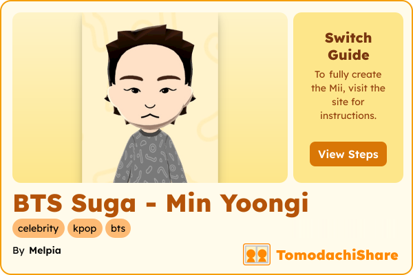 BTS Suga - Min Yoongi - TomodachiShare