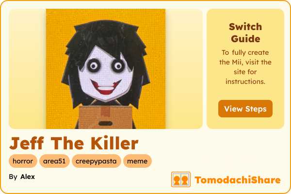 Jeff The Killer - TomodachiShare