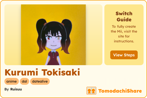 miiページ Kurumi Tokisaki - TomodachiShare
