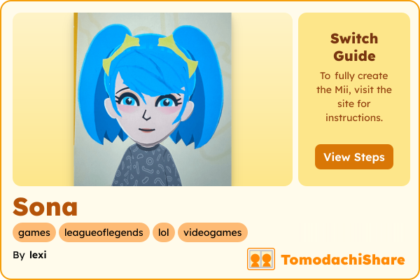 【すこ】miiページ Sona - TomodachiShare