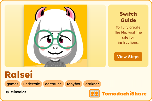 miiページ Ralsei - TomodachiShare