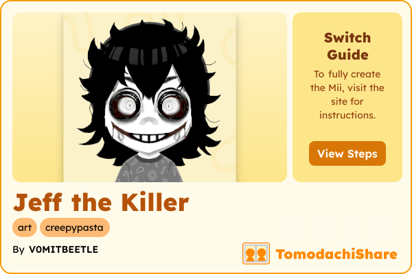 Jeff the Killer - TomodachiShare