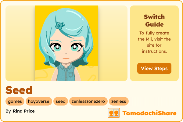 mii♡ Roxy Zenless Zone Zero Mii Design - Full Guide | Tomodachi Plaza