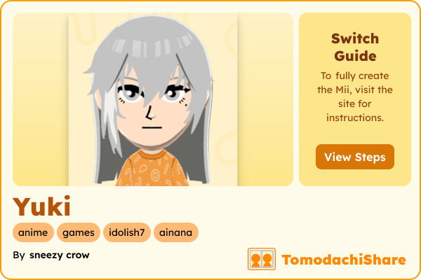 Mii❁⃘*.゜ Yuki - TomodachiShare
