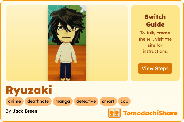 Miiページ Ryuzaki - TomodachiShare