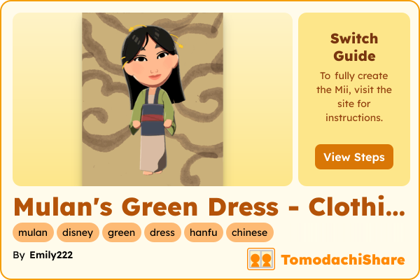 Mulan's Green Dress - Clothing - TomodachiShare