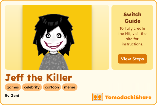 Jeff the Killer - TomodachiShare