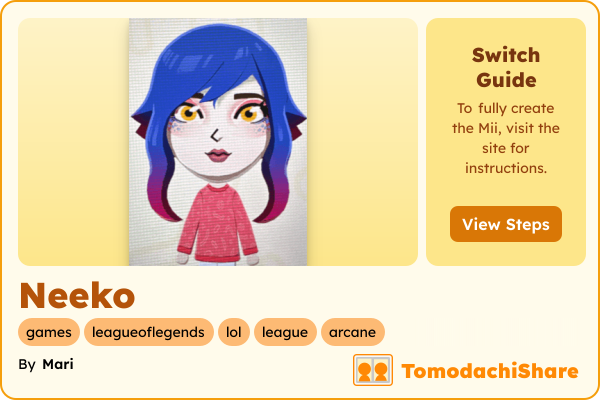 【すこ】miiページ Neeko - TomodachiShare