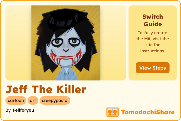 Jeff The Killer - TomodachiShare