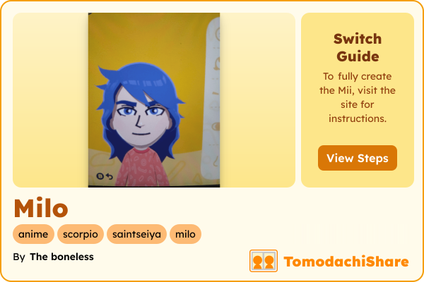 miiページです。 初期Miiチャレンジ