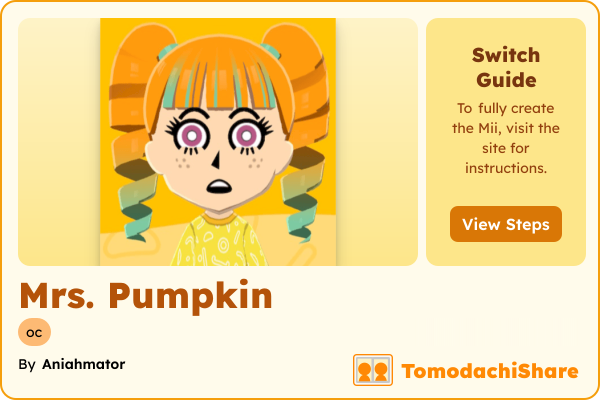 Mrs. Pumpkin - TomodachiShare