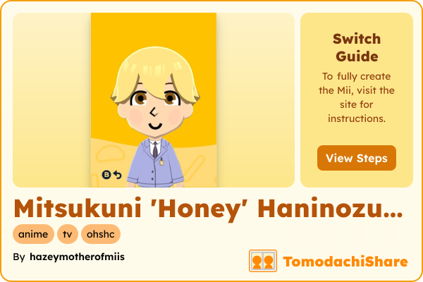 Mitsukuni 'Honey' Haninozuka - TomodachiShare