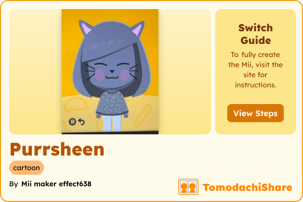 miiページ Purrsheen - TomodachiShare