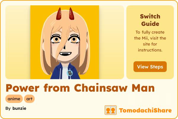 mii ページ Power from Chainsaw Man - TomodachiShare